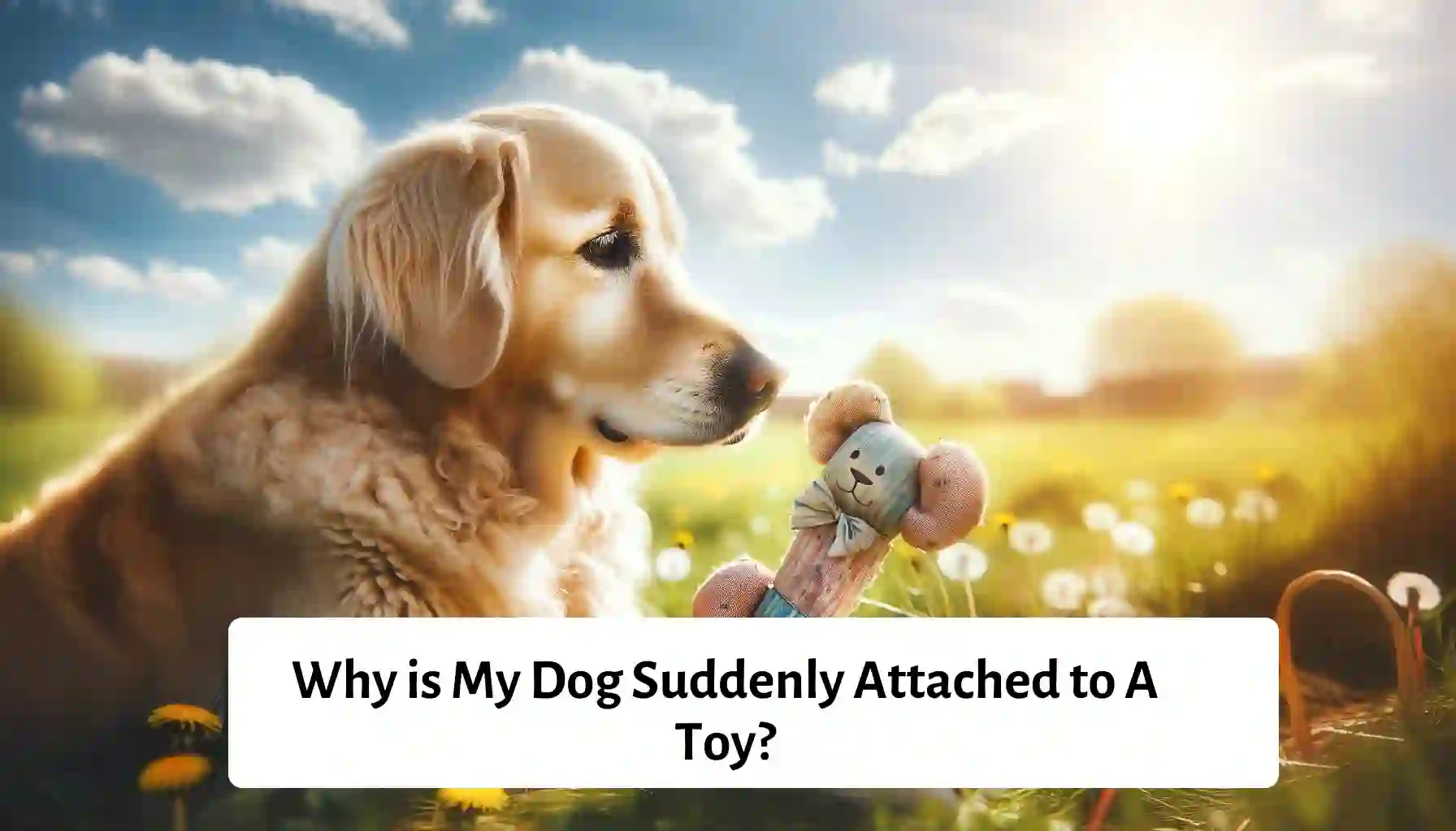 Affectionate dog cuddling with favorite toy, expressing emotional attachment and loyalty.