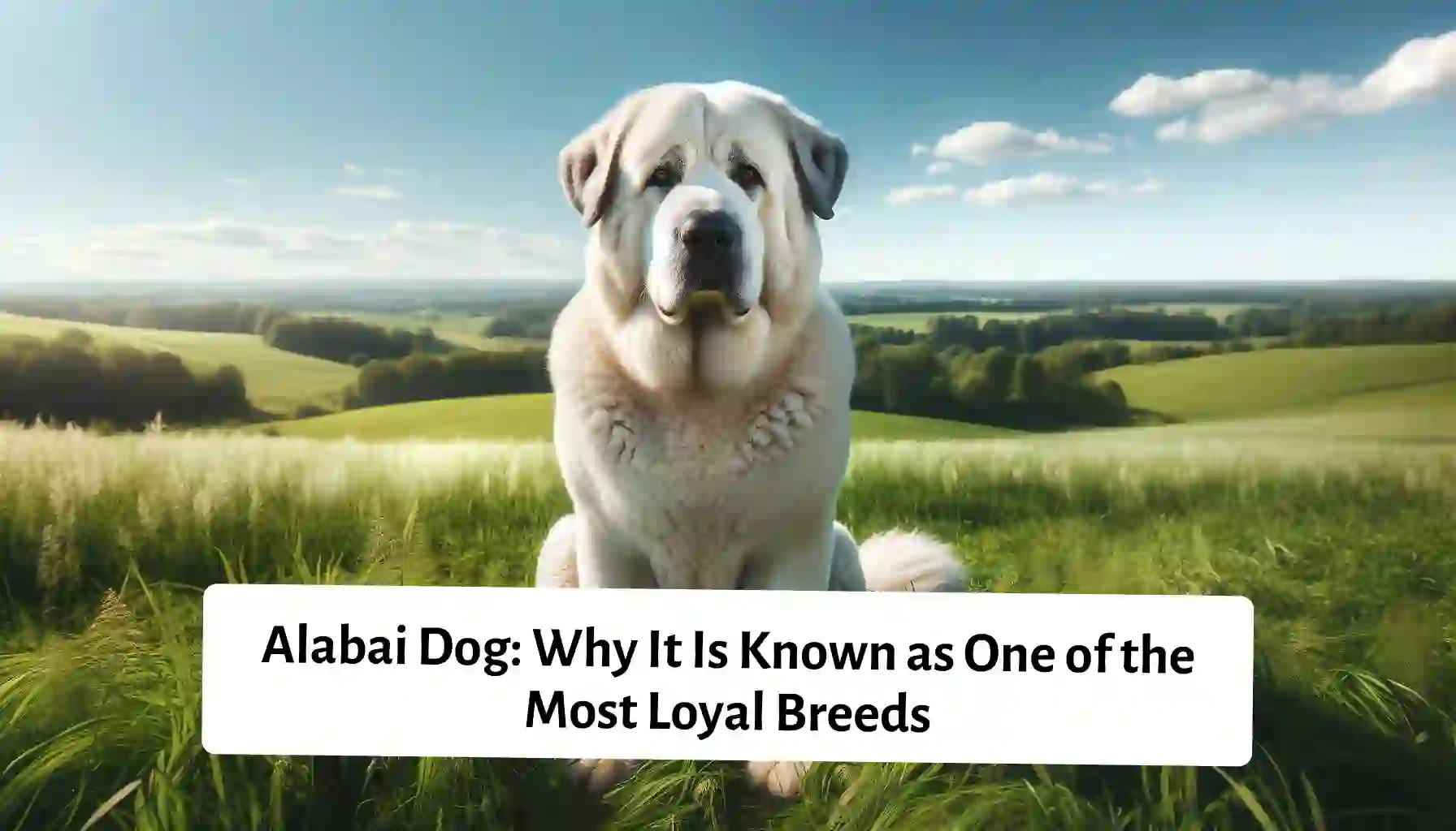 Alabai Dog - Majestic Canine in a Stunning Outdoor Scene, Exemplifying Loyalty and Powerful Presence